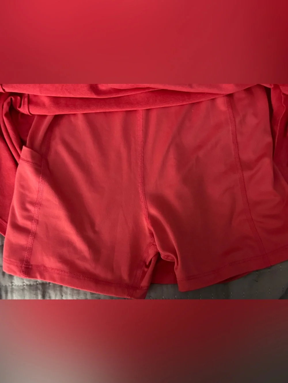 Old Navy Active Bright Red Seamless Sports Bra